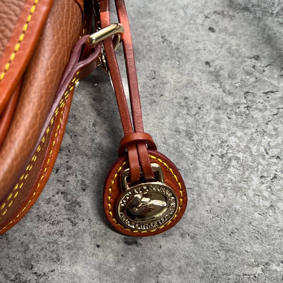 Dooney & Bourke Brown Leather Shoulder Bag - Picture 3 of 7